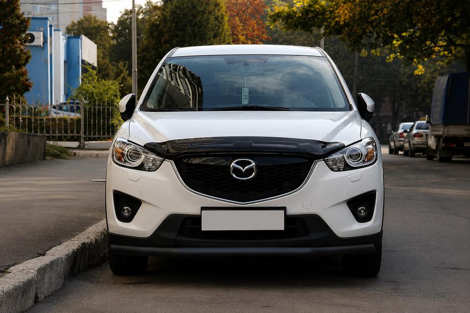 Mazda CX-5 2012–2017 Voorbumperbescherming ST008 Black (RVS) Image