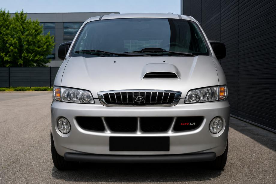 Hyundai H200, H1, Starex 1998–2007 Bullbar ST008 Black (RVS) Foto 1