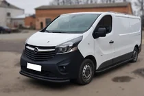 Renault Trafic 2015– Voorbumperbescherming ST008 Black (RVS) foto 2