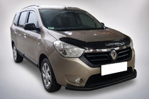 Renault Lodgy 2013–2022 Voorbumperbescherming ST008 Black (RVS) foto 2