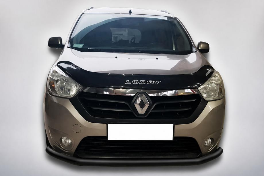 Renault Lodgy 2013–2022 Voorbumperbescherming ST008 Black (RVS) Image