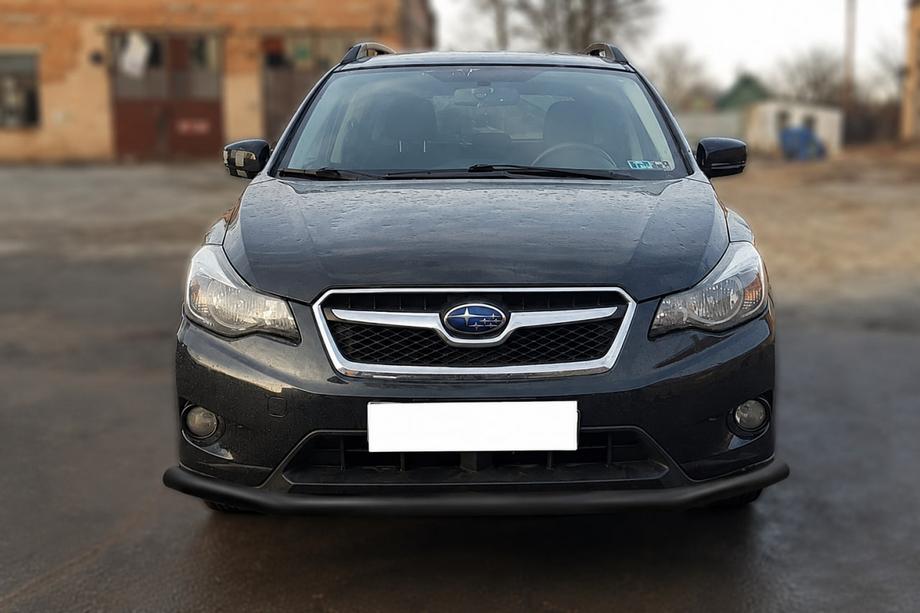 Subaru XV 2011–2017 Voorbumperbescherming ST008 Black (RVS) Image