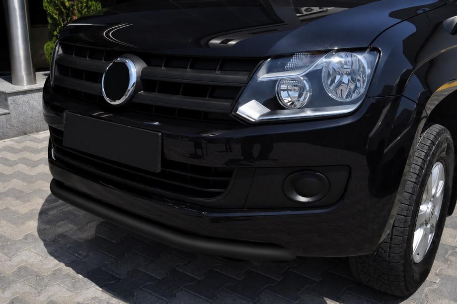 Volkswagen Amarok 2010–2022 Voorbumperbescherming ST008 Black (RVS) Image