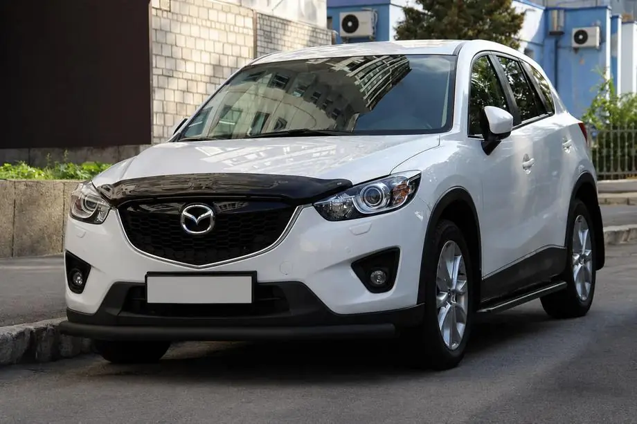 Mazda CX-3 2015– Voorbumperbescherming ST008 Black (RVS) Image