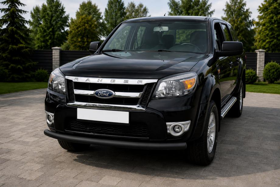 Ford Ranger 2007–2011 Voorbumperbescherming ST008 Black (RVS) Image