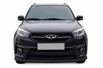 Chery Tiggo 3 2005– Voorbumperbescherming ST008 Black (RVS) foto 1