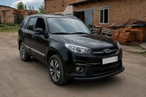 Chery Tiggo 3 2005– Voorbumperbescherming ST008 Black (RVS) foto 3