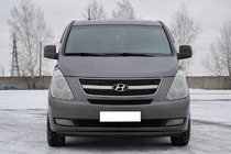 Hyundai H300, H1, Starex 2008–2020 Voorbumperbescherming ST008 Black (RVS) foto 1