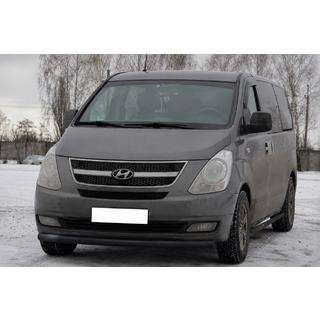 Voorbumperbescherming ST008 Black (RVS) Hyundai H300, H1, Starex 2008–2020 foto 3