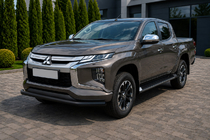 Fiat Fullback 2016– Voorbumperbescherming ST008 Black (RVS) foto 2