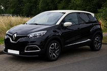 Renault Captur 2013–2019 Voorbumperbescherming ST008 Black (RVS) foto 1