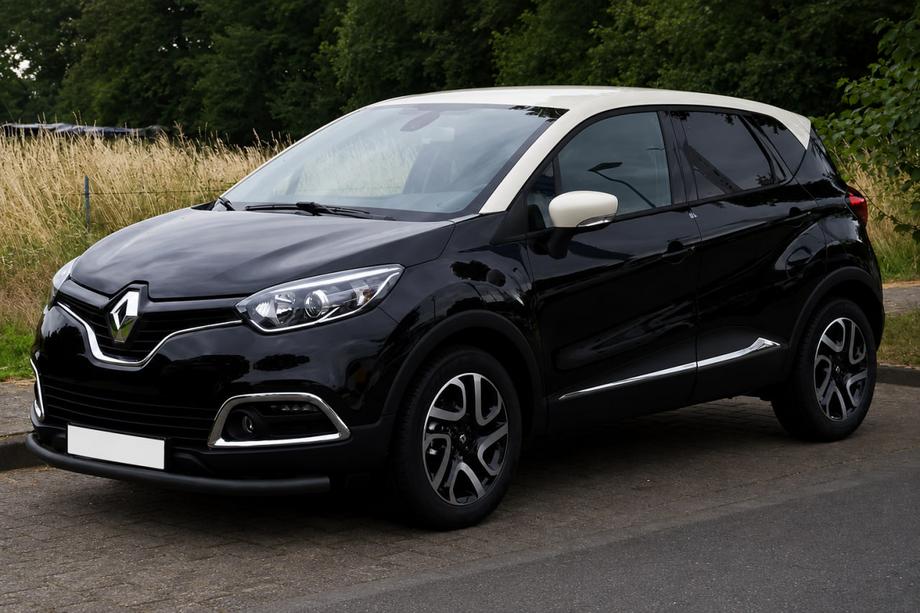 Renault Captur 2013–2019 Voorbumperbescherming ST008 Black (RVS) Image