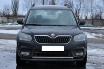 Skoda Yeti 2009–2017 Voorbumperbescherming ST008 Black (RVS) foto 1