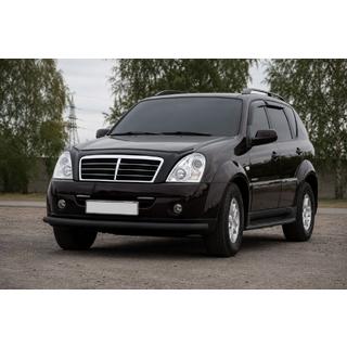 Voorbumperbescherming ST008 Black (RVS) SsangYong Rexton I 2001–2017 foto 1