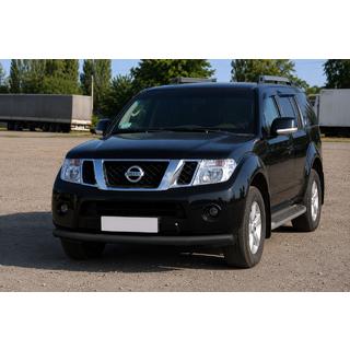 Frontbescherming ST008-1 Black (RVS) Nissan Pathfinder R51 2005–2014 foto 1