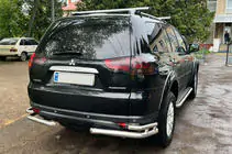 Mitsubishi Pajero Sport 2008–2015 Achterbeschermbeugel AK003-Double (2 stuks, RVS) foto 1