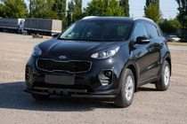 Kia Sportage 2015–2021 Voorbescherming ST009-15 Black (RVS) foto 3