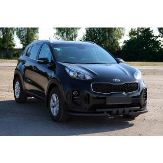Voorbescherming ST009-15 Black (RVS) Kia Sportage 2015–2021 foto 2