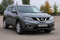 Nissan X-trail T32/Rogue 2014–2021 Voorbescherming ST009-15 Black (RVS) foto 3