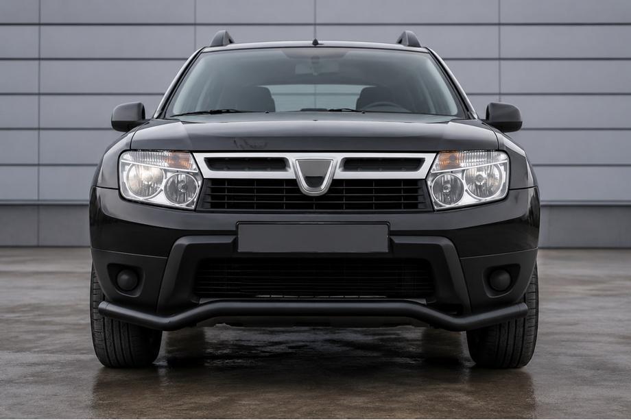 Dacia Duster 2008–2018 Frontbeschermbeugel ST012 Black (RVS) Image