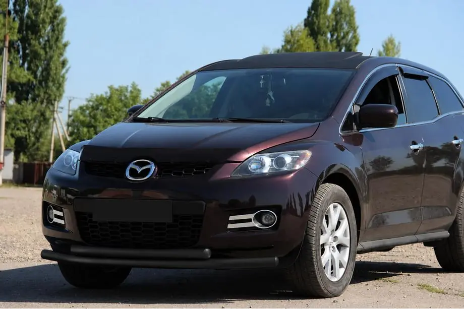Mazda CX-7 2006–2012 Frontbeschermbeugel ST014 Black (RVS) Image