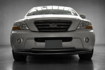 Kia Sorento I BL 2002–2009 Frontbeschermbeugel ST014 Black (RVS) foto 1