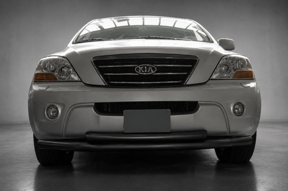 Kia Sorento I BL 2002–2009 Frontbeschermbeugel ST014 Black (RVS) Image