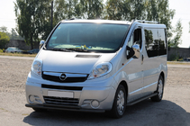 Nissan Primastar 2002–2014 Frontbeschermbeugel ST014 Black (RVS) foto 1
