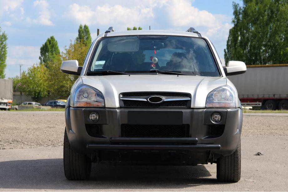 Hyundai Tucson JM 2004– Frontbeschermbeugel ST014 Black (RVS) Image