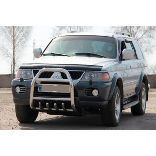 Bullbar QT007 (RVS) Mitsubishi Pajero Sport 1996–2007 foto 3