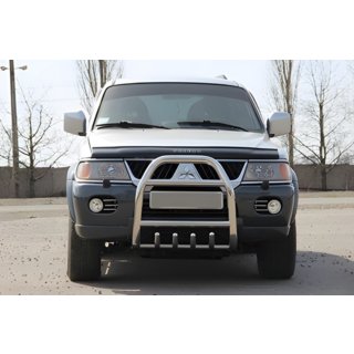 Bullbar QT007 (RVS) Mitsubishi Pajero Sport 1996–2007 foto 1