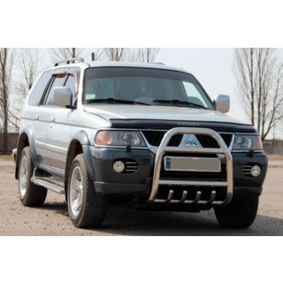 Bullbar QT007 (RVS) Mitsubishi Pajero Sport 1996–2007 foto 2