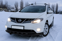 Nissan Murano 2008–2014 RVS frontbeugel ST015 Black foto 3