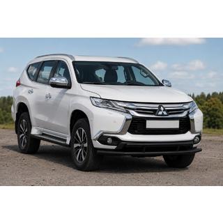 Voorbescherming ST016 Black (RVS) Mitsubishi Pajero Sport 2015– foto 1