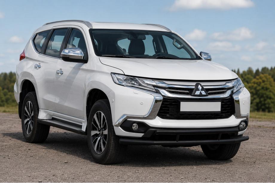 Mitsubishi Pajero Sport 2015– Voorbescherming ST016 Black (RVS) Image