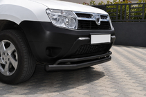 Renault Duster 2008–2017 Frontbeschermbeugel ST017 Black (RVS) foto 2