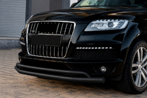 Audi Q7 2005–2015 Frontbeschermbeugel ST017 Black (RVS) foto 2