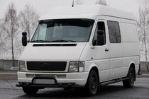 Volkswagen LT 1995–2006 Voorbullbar ST020 Black (RVS) foto 2