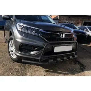 RVS frontbullbar WT003-ST-V2 Black (roestvrij staal) foto 1