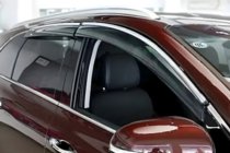 Lexus LS 2007–2017 Raamwindschermen met chroomstrip Long (HIC, set van 4) foto 1