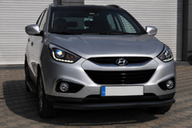 Hyundai IX-35 2010–2015 Voorste beschermbeugel ST008 Black (RVS) foto 4