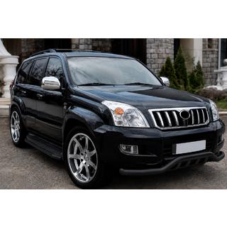 Voorbumperbeugel ST011 Black (RVS) Toyota Land Cruiser Prado 120 2002–2009