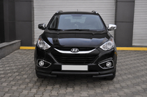 Hyundai IX-35 2010–2015 Bullbar voorzijde ST014-1 Black (RVS) foto 2