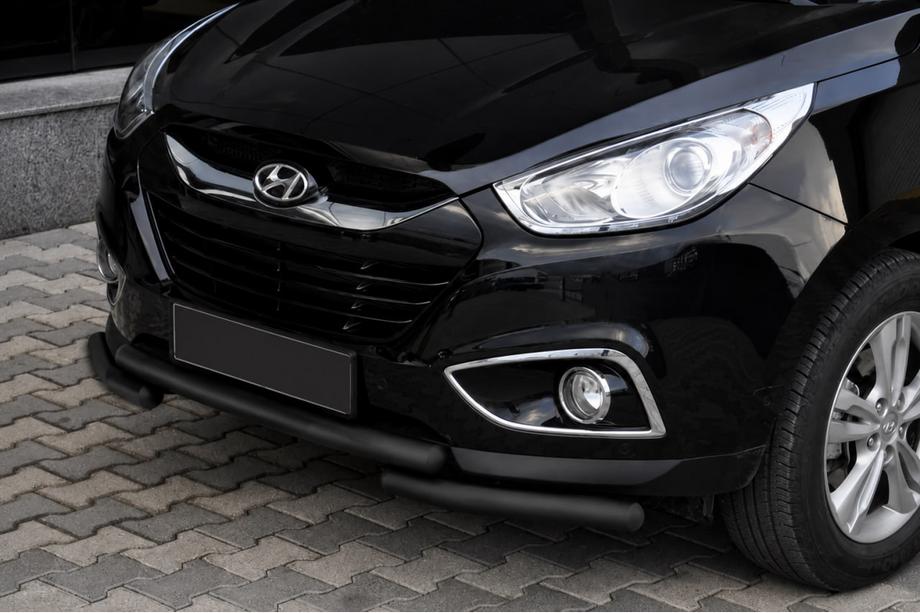 Hyundai IX-35 2010–2015 Bullbar voorzijde ST014-1 Black (RVS) Image