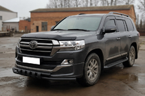 Toyota Land Cruiser 200 2007–2021 Bullbar ST015 Black (2015+, rvs) foto 3