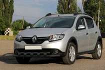 Dacia Sandero 2013–2020 Bullbar ST015 Black (RVS) foto 1