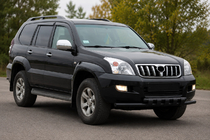 Toyota Land Cruiser Prado 120 2002–2009 Bullbar ST015 Black (RVS) foto 2
