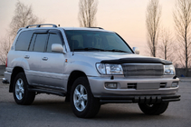 Toyota Land Cruiser 100 1998–2007 Bullbar ST015 Black (RVS) foto 3