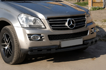 Mercedes GL-klasse X164 2006–2012 Bullbar ST015 Black (RVS) foto 3
