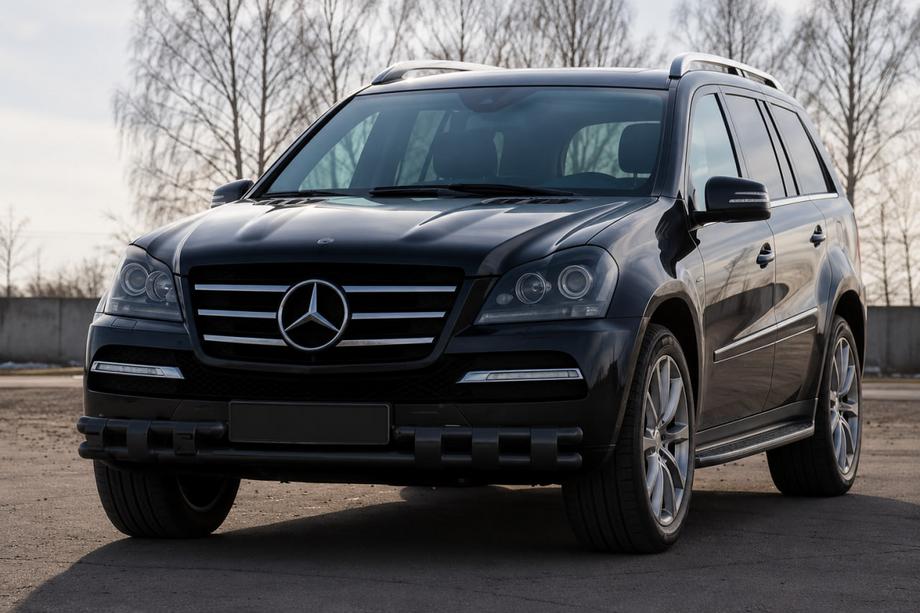 Mercedes GL-klasse X164 2006–2012 Bullbar ST015 Black (RVS) Image
